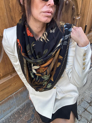 Gaia Black Scarf - Maison OrientWEMAVEMaison OrientScarves