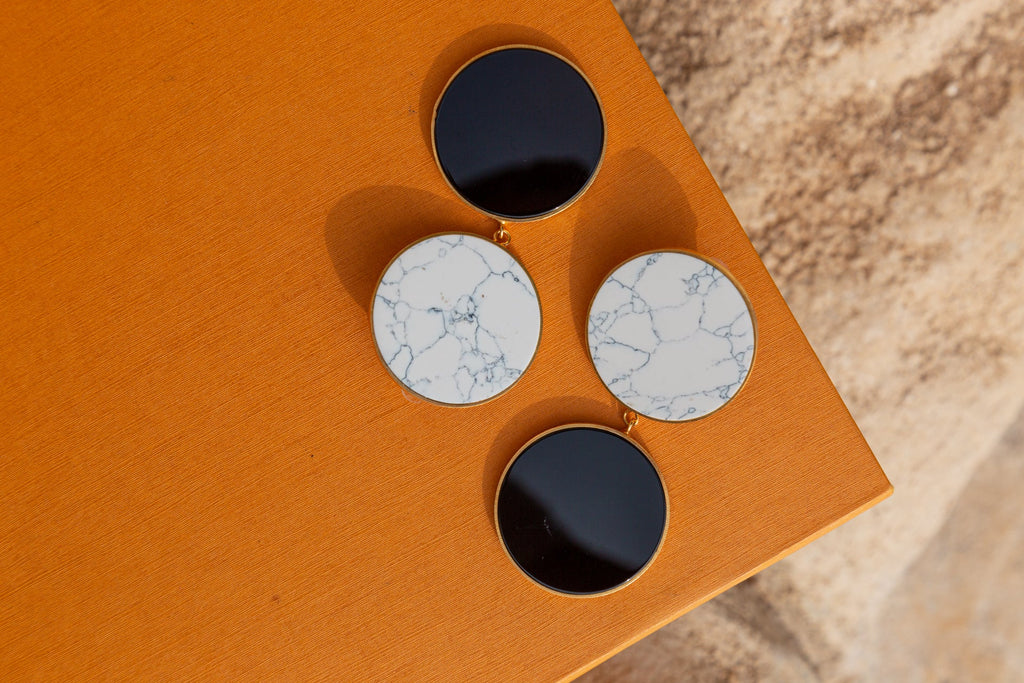 GAIA in black and white - Maison OrientChadia HamatiMaison OrientEarrings