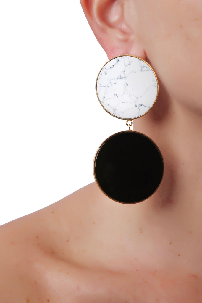 GAIA in black and white - Maison OrientChadia HamatiMaison OrientEarrings