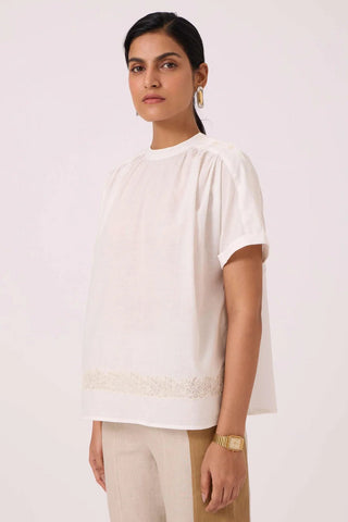 Garcia Handwoven Embroidered Top - Maison OrientThe Summer HouseMaison OrientShirts & Tops