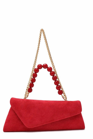 Ghalia - Red Suede - Clutch - Maison OrientAlielMaison OrientShoulder Bags