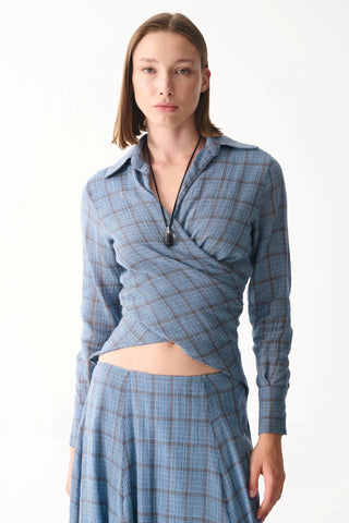 GINA SHIRT / BLUE PLAID - Maison OrientNAIAMaison OrientClothing