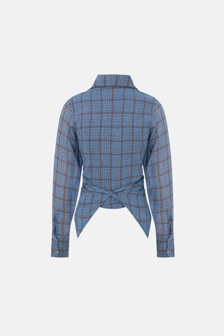 GINA SHIRT / BLUE PLAID - Maison OrientNAIAMaison OrientClothing