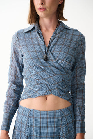 GINA SHIRT / BLUE PLAID - Maison OrientNAIAMaison OrientClothing