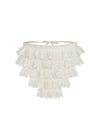 Giselle Ruffled Lace Appliqué Bandana Top