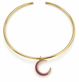 Gold Pink Moon Choker - Maison OrientRomy CollectionMaison OrientNecklace