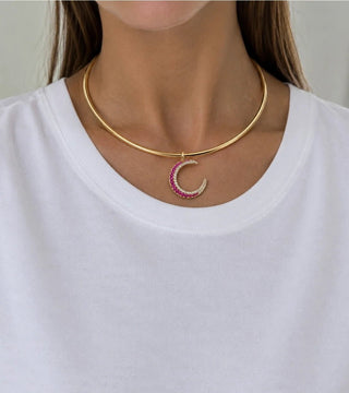 Gold Pink Moon Choker - Maison OrientRomy CollectionMaison OrientNecklace