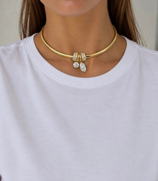 Gold Round Charm Choker - Maison OrientRomy CollectionMaison OrientNecklace