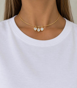 Gold Three Charm Choker - Maison OrientRomy CollectionMaison OrientNecklace