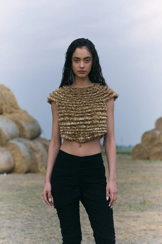 Golden Kiran Cropped Top
