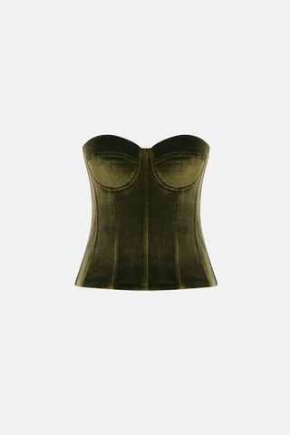GRACE TOP / GREEN VELVET - Maison OrientNAIAMaison OrientClothing