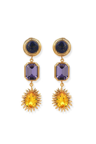Halicarnassus Lapis Earrings - Maison OrientNinonMaison OrientJewelry