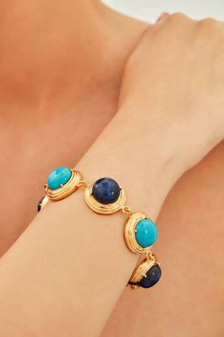 Halicarnassus Lapis Turquoise Bracelet - Maison OrientNinonMaison OrientJewelry