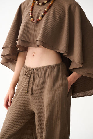 HEAVEN CAPE / BROWN - Maison OrientNAIAMaison OrientClothing