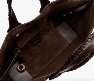 Hedera Large Dark Brown Tote Bag - Maison OrientSerena UziyelMaison OrientBags