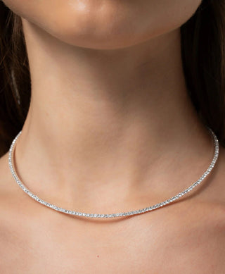 INNER LIGHT CHOKER SILVER AND WHITE - Maison OrientTALITAMaison OrientJewelry