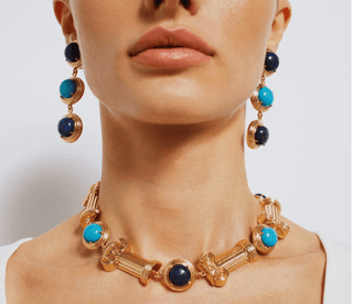 Ionia Turquoise Lapis Necklace - Maison OrientNinonMaison OrientJewelry