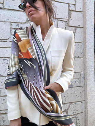 Ira Navy Scarf - Maison OrientWEMAVEMaison OrientScarves