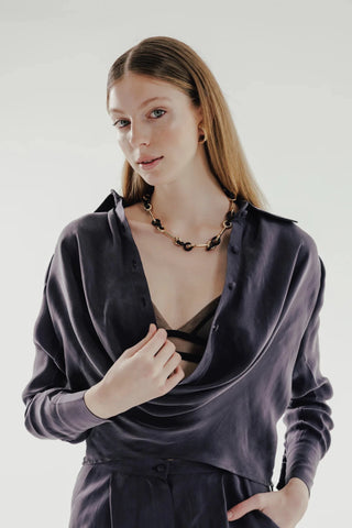 JANE %100 Vegan Silk Shirt - Maison OrientCOMETESMaison OrientClothing
