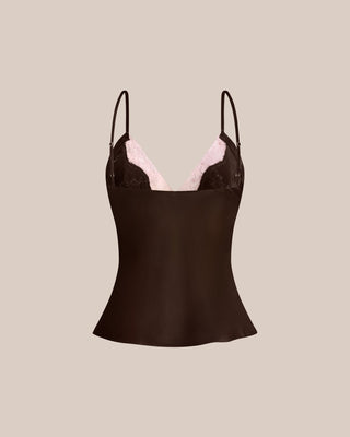 Jayne Camisole Chocolate Plum - Maison OrientScarlett GasqueMaison OrientSleepwear