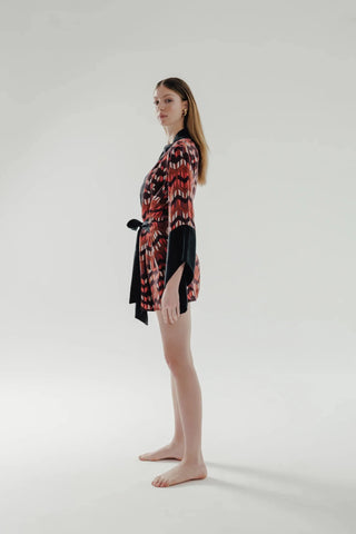 JUDE Silk Printed Mini Kimono - Maison OrientCOMETESMaison OrientClothing