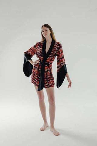 JUDE Silk Printed Mini Kimono - Maison OrientCOMETESMaison OrientClothing