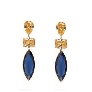 KANDY in dark blue gemstones - Maison OrientChadia HamatiMaison OrientEarring