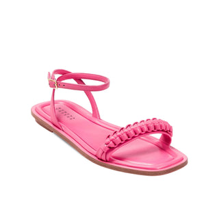 Kibele Bubble Pink Flat Ankle Cross Sandal - Maison OrientSerena UziyelMaison OrientShoes