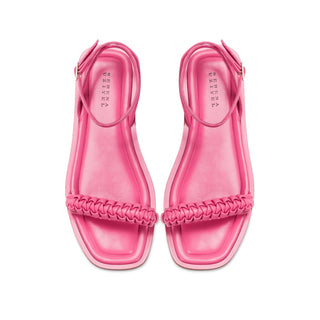 Kibele Bubble Pink Flat Ankle Cross Sandal - Maison OrientSerena UziyelMaison OrientShoes