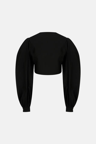 KIKI BALOON SLEEVED SHIRT / BLACK - Maison OrientNAIAMaison OrientClothing