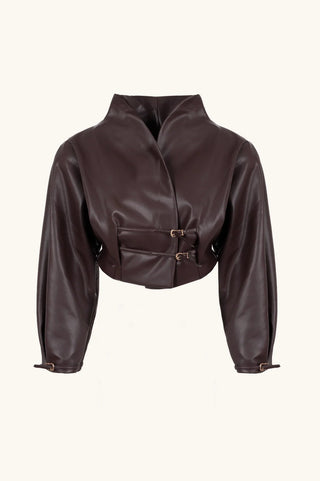 KIMONO LEATHER JACKET - Maison OrientKris MaranMaison OrientClothing