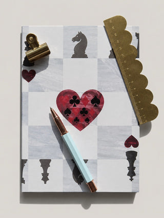 King of Hearts Chessboard Vellum Notebook - Maison OrientArtlet StudioMaison OrientStationery