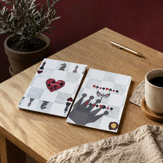 King of Hearts Chessboard Vellum Notebook - Maison OrientArtlet StudioMaison OrientStationery