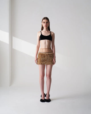 Kiran Golden Mini Skirt - Maison OrientSZABO SIHAGMaison OrientSkirts