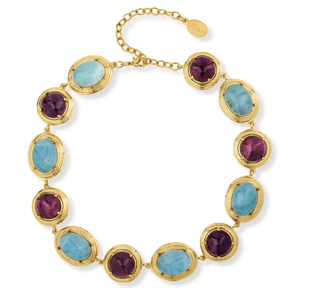 Knidos Amethyst Aquamarine Necklace - Maison OrientNinonMaison OrientJewelry
