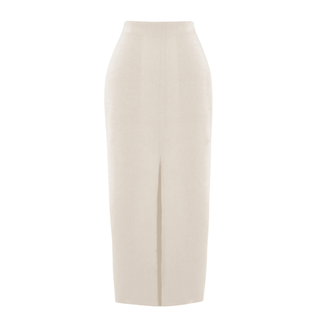 KNIT SKIRT WITH FRONT CUT - Maison OrientKris MaranMaison OrientClothing