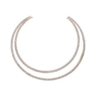 LABYRINTH CHOKER ROSE GOLD AND WHITE - Maison OrientTALITAMaison OrientJewelry