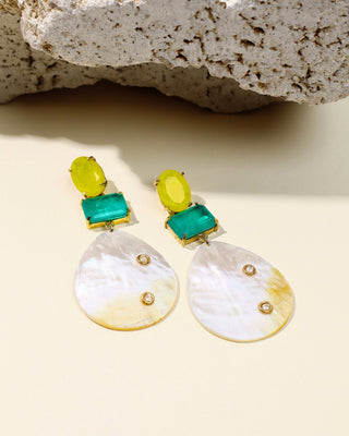 LANA in yellow Mother of Pearls - Maison OrientChadia HamatiMaison OrientEarring