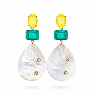 LANA in yellow Mother of Pearls - Maison OrientChadia HamatiMaison OrientEarring