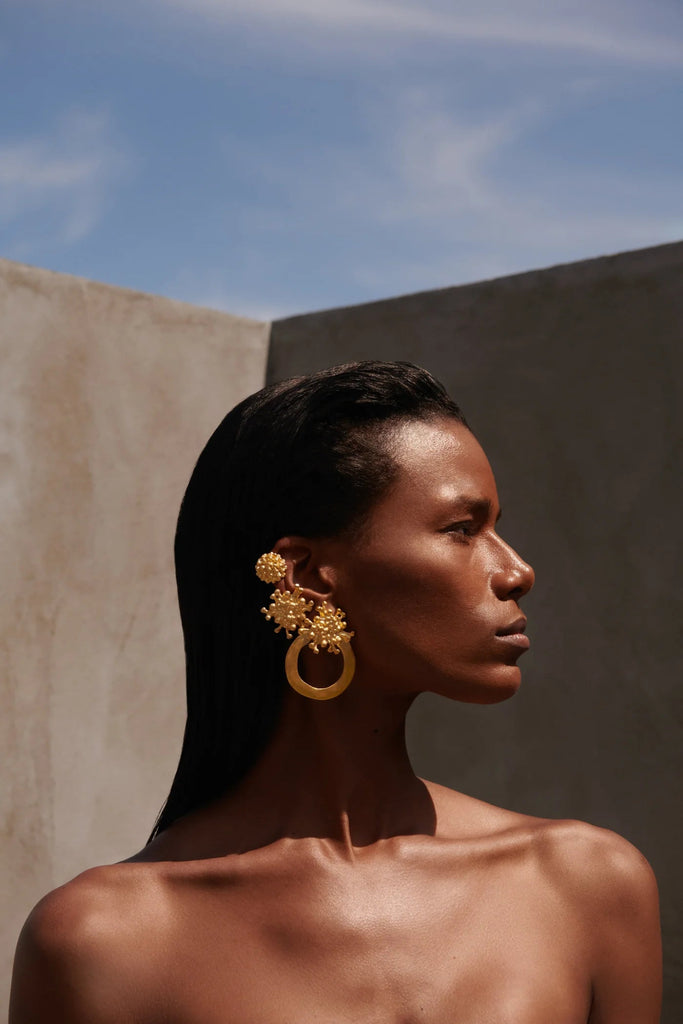 LAVA CIRCLE EARRINGS - Maison OrientBodhitaMaison OrientJewelry