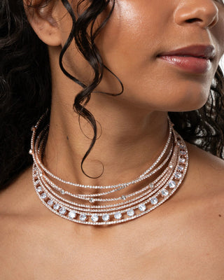 LEGACY CHOKER ROSE GOLD AND WHITE - Maison OrientTALITAMaison OrientJewelry