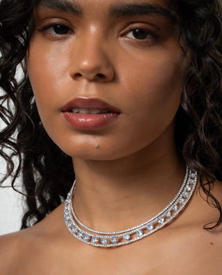 LEGACY CHOKER SILVER AND WHITE - Maison OrientTALITAMaison OrientJewelry