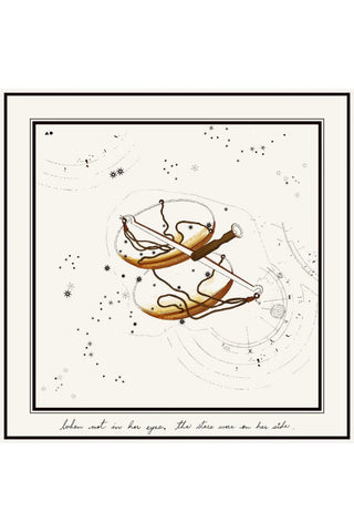 Libra Printed Satin Scarf - Maison OrientThe Summer HouseMaison OrientScarves