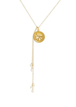Lotus Necklace with pearls - Maison OrientNe NepalMaison OrientJewelry