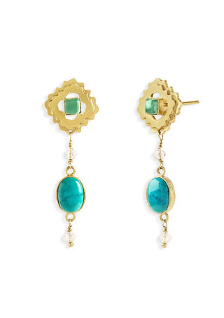 Mandala drop earring - Maison OrientNe NepalMaison OrientJewelry