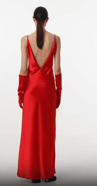 MAXI SLEEP DRESS WITH A DEEP V BACK - Maison OrientKris MaranMaison OrientClothing