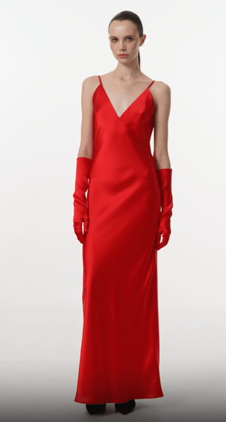 MAXI SLEEP DRESS WITH A DEEP V BACK - Maison OrientKris MaranMaison OrientClothing