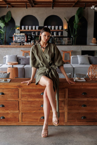 Medea Green Dress - Maison OrientWEMAVEMaison OrientScarves