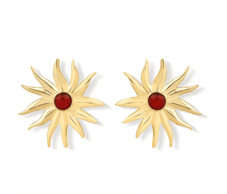 Mehry Carnelian Sun Earrings - Maison OrientNinonMaison OrientJewelry