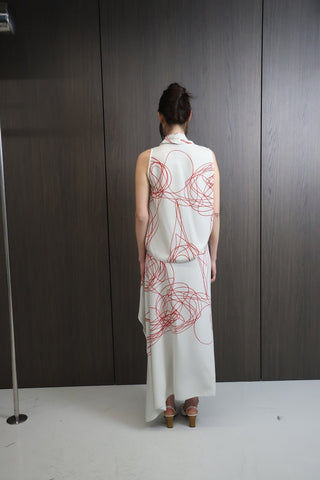 MESS Off-White and Red Skirt Set - Maison OrientMAETMaison OrientDress